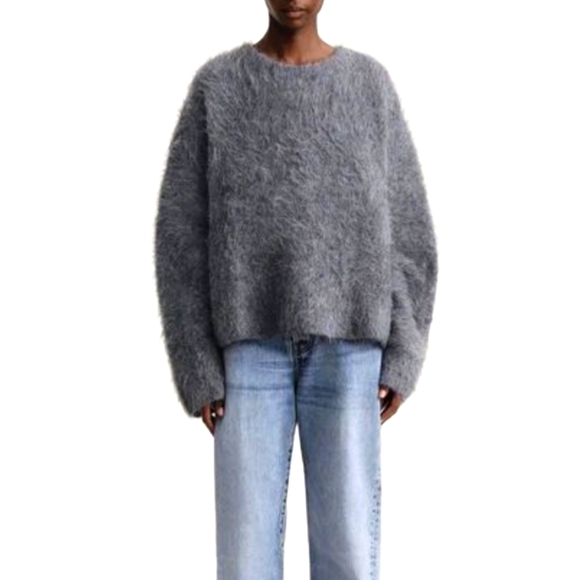 Knit Fuzzy Fashion Sweater - Picture 1 of 4